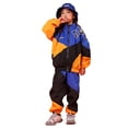 thumbnail image 2 of LOLANTA Boys' Girls' Color Block Jacket Track Pants Sets Hip Hop Dance Patchwork Clothes Unisex Streetwear, 2 of 5