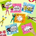 thumbnail image 3 of Set de tarjetas de San Valentín y pegatinas tipo ninja trepador para niños, 3 of 7
