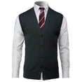 thumbnail image 1 of H2H Mens Casual Slim Fit Knit Sweater Vest V-Neck Button-Down Vest Twisted Patterned (CMOV056), 1 of 6