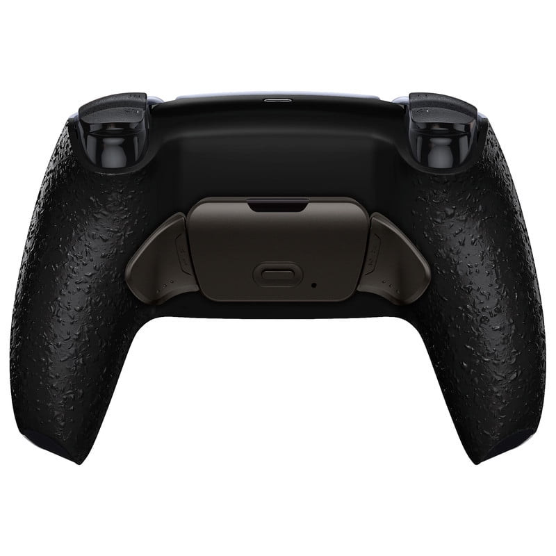 eXtremeRate Textured Black Real Metal Buttons RMB RISE V3 Remap Kit for PS5 Controller BDM-030 040 050, Upgrade Board Redesigned Bottom Shell Programable Back Buttons for PS5 Controller -NO Controller