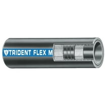 Trident 25011241B 1-1/2" ID x 2" OD x 12-1/2' Flex Water Marine Hose with Wire & 60# Working Pressure
