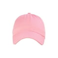 thumbnail image 2 of NYFASHION101 Unisex Adjustable 6-Panel Low-Profile Baseball Cap LOW100- HG LT PINK, 2 of 4