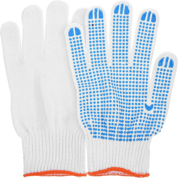 Un par de guantes de protección para el manejo de animales espesan guantes de protección contra los arañazos para jardinería y animales salvajes (color aleatorio)