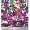 thumbnail image 1 of Soimoi Cotton Duck Fabric Abstract Color Block Printed Fabric 1 Yard 42 Inch Wide, 1 of 1
