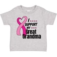 thumbnail image 3 of Inktastic Breast Cancer Awareness I Support My Great Grandma Boys or Girls Toddler T-Shirt, 3 of 5