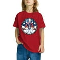 thumbnail image 5 of GERsome Boys Girls 4th of July Tshirts Short Sleeve Shirts for Unisex Kids Summer Patriotic Tshirts Kids American Flag T-Shirts, 5-6 Years, 5 of 6