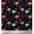 thumbnail image 3 of Soimoi Cotton Duck Fabric Flamingo Bird Printed Craft Fabric by The Yard 42 Inch Wide, 3 of 3
