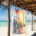 thumbnail image 2 of Ryvnso Snowman Tree Sunset Oversized Beach Towel Microfiber Bath Blankets Swimming Fitness 37" x 74", 2 of 5