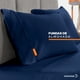 thumbnail image 5 of Dreamlab 2 Pack de Fundas de Almohada Premier 1800 Collection | Fundas de Almohada de Microfibra de Lujo de Doble Cepillado, Hipoalergénicas | 2 Piezas Tamaño King Size: 51 cm x 101 cm, Azul Marino, 5 of 5