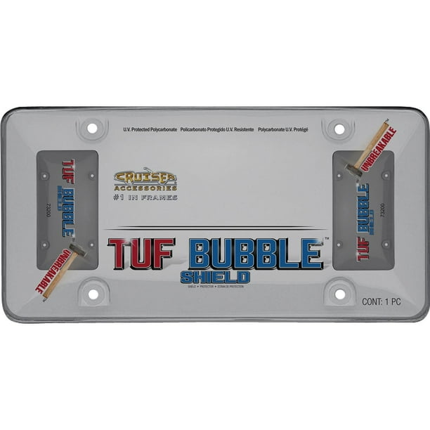Cruiser Accessories Tuf Flat Shield – Proteggi Targa In Policarbonato Infrangibile 15,2x30,5 Cm - 2