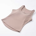 thumbnail image 4 of vigerkar Soft Undershirt Tank Top Cotton Undershirt Sleeveless Shirts for Women (Brown, XL), 4 of 9