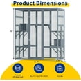 thumbnail image 2 of Akaber Large Outdoor Cat Enclosures with 7 Platforms & 2 Resting Rooms, Fir Wood Catio House with Waterproof UV Protection Roof, Indoor Outdoor Cat Furniture, 2 of 7
