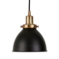thumbnail image 3 of Henn&Hart 8" Black/Brass Metal Pendant, 3 of 8