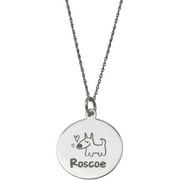 Personalized Sterling Silver Engraved Na