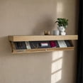 thumbnail image 3 of Wall Mounted Floating Shelf Hidden Storage Box Secret Compartment Organizer Rack, Home Office Compatible - Wood, 3 of 5