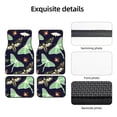 thumbnail image 5 of XMXT Waterproof Floor Mats for Cars, Butterfly Firefly Skull Non-Slip Universal Fit Auto Carpet Car Decor Mat for Women Men, Set of 4, 5 of 6