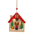 thumbnail image 2 of yotijay Christmas Decoration Wooden Mall Decor Collection Glowing Christmas Tree Pendant Christmas Houses, 2 of 9