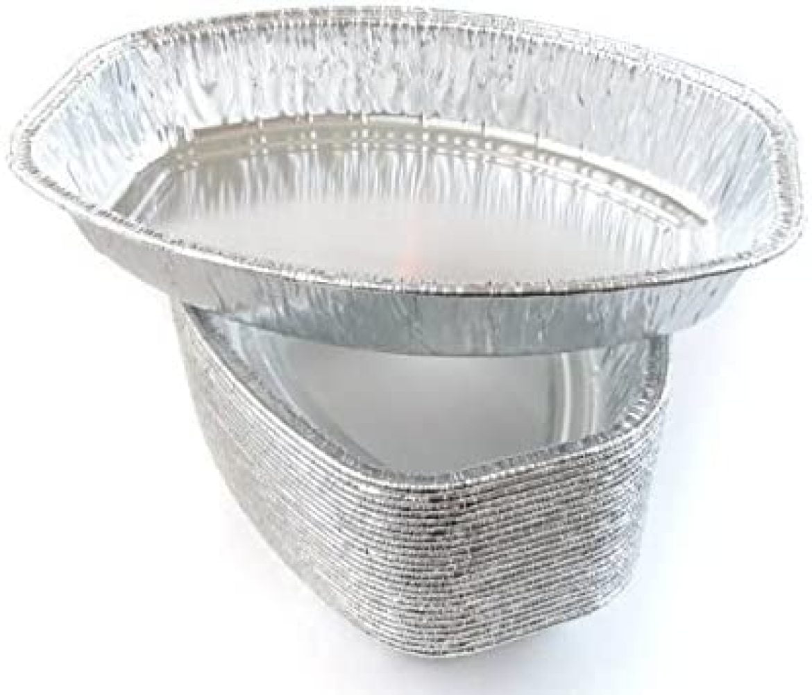 Disposable Aluminum Small Oval Casserole Pan Individual Size 4600