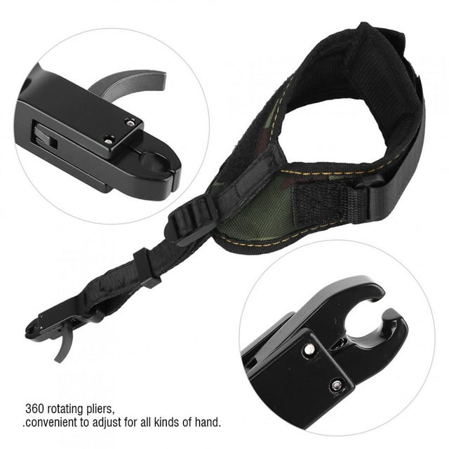 Qiilu Archery Release, Archery Release Aid,Heavy-Duty Archery Release Aid Trigger Shooting Hunting Arrows Force for Compound Bow