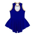 thumbnail image 5 of Ocealan Girls Ringmaster Circus Show Dancewear Sleeveless Leotard Tail Skirts Lion Tamer Uniform Royal Blue 14, 5 of 7