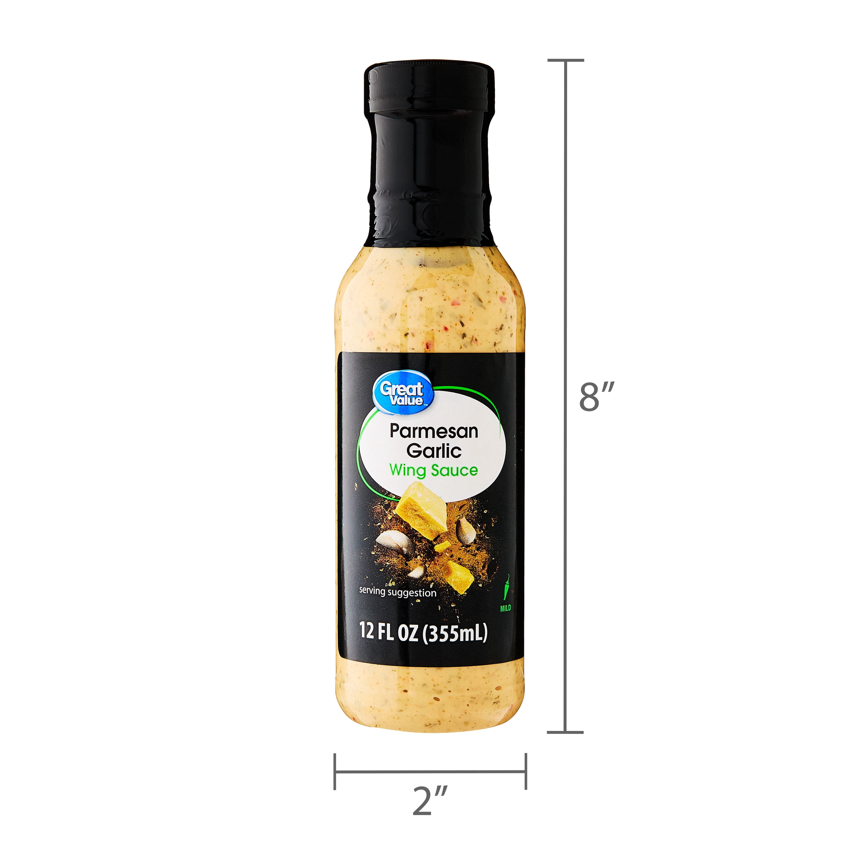 Great Value Parmesan Garlic Wing Sauce, 12 fl oz