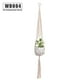 thumbnail image 1 of Yuarrent Cestas colgantes 100 hechas a mano, soporte para plantas, macramé, colgador de plantas, maceta para colgar en la pared interior, soporte para Jardín y Patio No.04 Yuarrent HA001777-04, 1 of 1