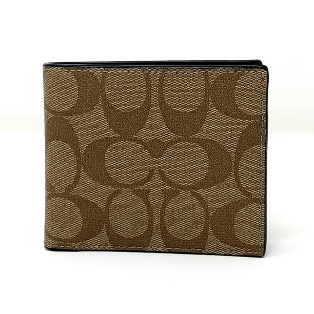 Coach Coach ID Billfold Wallet In Signature PVC Canvas, Tan Walmart