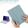 thumbnail image 7 of Touch Keyboard Case for Samsung Galaxy Tab S9 FE 10.9" (SM-X510/SM-X516B/SM-X518U)/ Samsung Galaxy Tab S9 11" 2023, with Pencil Holder - Magnetically Detachable Touch Bluetooth Keyboard, 7 of 7