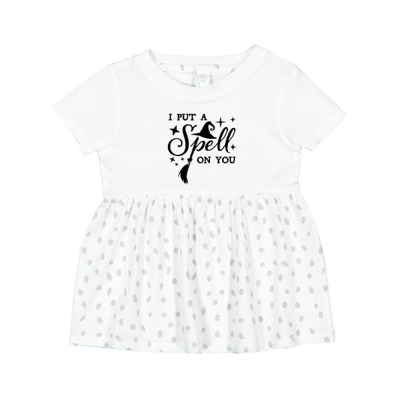 Inktastic I Put a Spell on You Halloween Magic Girls Baby Dress