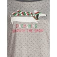 thumbnail image 4 of Secret Treasures Women's Hacci Fleece Long Sleeve Top and Joggers, 2-Piece Pajama Set, 4 of 5