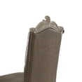 thumbnail image 2 of Benjara Faux Leather Upholstered Wooden Counter Height Chair with Nail head Trim, Set of Two, Gray and White, 2 of 5