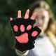 thumbnail image 2 of pares de guantes para mujer, cálidos guantes de invierno de medio dedo, bonitos guantes para chicas adolescentes., 2 of 6