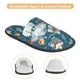 thumbnail image 3 of Balery Christmas Snowman Gift Pantuflas de Casa de Felpa Silenciosas con Diseño Estampado, Zapatillas Cómodas Antideslizantes de Algodón para Interior-Medium, 3 of 8
