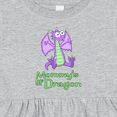 thumbnail image 4 of Inktastic Mommy's Lil' Dragon Girls Baby Dress, 4 of 5