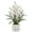 White, variant on Nearly Natural Dancing Lady Orchid Artificial Arrangement in Marble Finished Vase