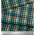 thumbnail image 2 of Soimoi Rayon Fabric Plaid Check Decor Fabric Printed Yard 42 Inch Wide, 2 of 3