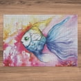 thumbnail image 6 of Ambesonne Fish Jigsaw Puzzle, Watercolor Abstract Art, Heirloom-Quality Fun Activity for Family Durable Cardboard, 1000 pcs, Multicolor, 6 of 6
