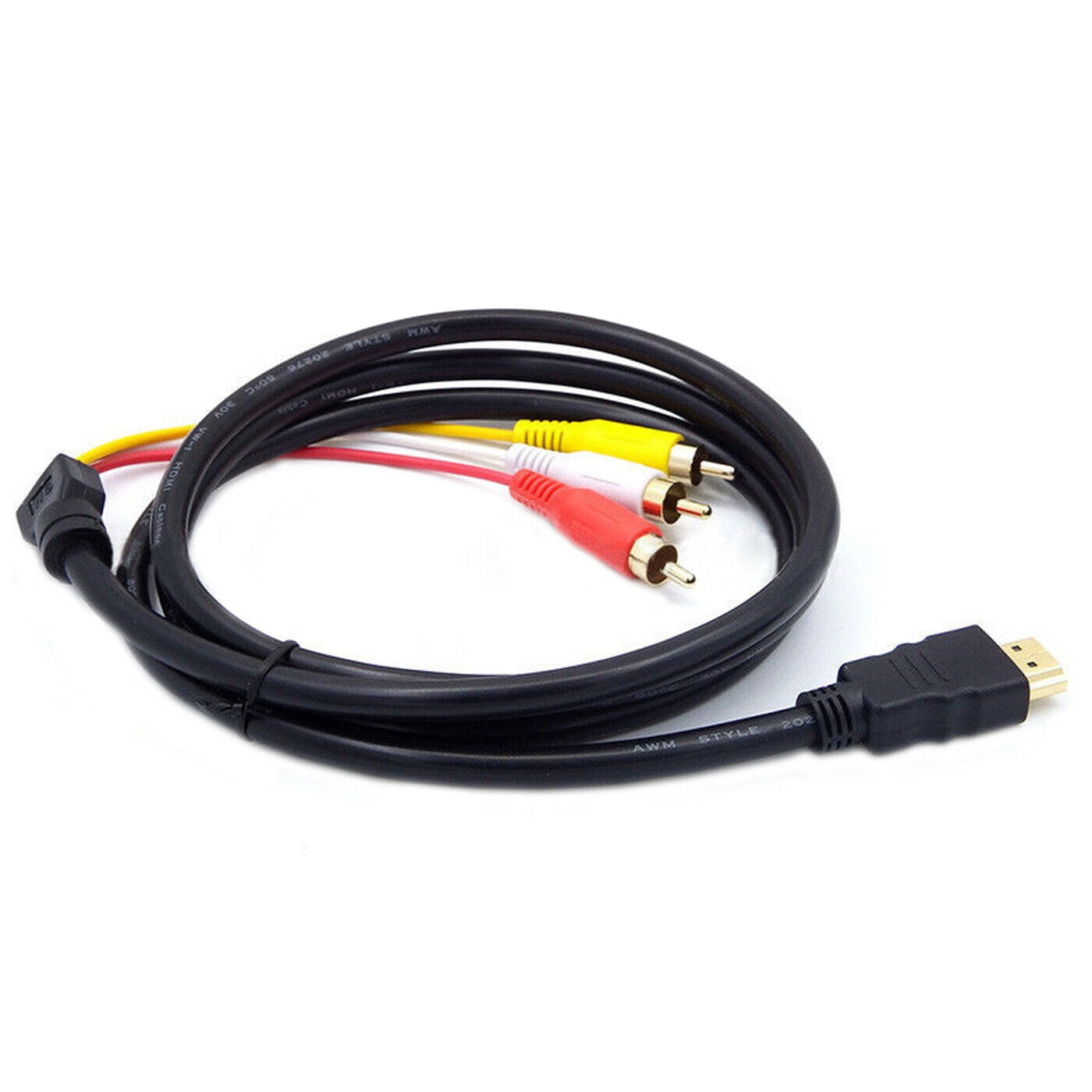 Ferie Kiks koncert 1080P HDMI-Compatible Male AV Cable W/SCART To 3 RCA Phono Adapter -  Walmart.com