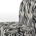 thumbnail image 4 of Designart "Zebra Elegance In Monochrome I" White Zebra Upholstered Accent Chair - Modern Arm Chair For Living Room, 4 of 5