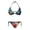 Butterfly Floral Print, variant on Golden Fireworks Stars Moon Pattern Two Piece Bikini Set Sexy Backless Swimwear for Women Quick Dry Adjustable Halter Beach Pool
