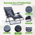 thumbnail image 6 of Backyard Expressions Deluxe XL Padded Recliner Chair – Ergonomic Anti-Gravity Lounger with Folding Design, Side Tray, and Adjustable Headrest, 6 of 7