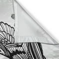 thumbnail image 3 of Ambesonne Queen Kitchen Curtains, Folk Fantasy Art, 55"x39", Dark Brown and White, 3 of 3