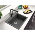 thumbnail image 2 of Houzer Quartztone 33 in Slate Granite Composite Topmount Single Bowl Kitchen Sink - V-300 SLATE, 2 of 5