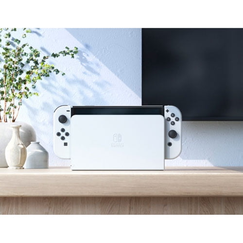 Nintendo Switch OLED Blanche - Consoles de jeux sur Son-Vidéo.com