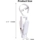 thumbnail image 2 of Gancho giratorio para colgar en la colada, pinza para la ropa, clip para sombrero, de plástico súper resistente, para viajes familiares, 4,3 pulgadas (blanco), 10 Uds., 2 of 5