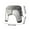 grey, variant on Clear Shower Foot Stool Non-slip Waterproof Transparent Stool Clear Stool for Bathroom Bedside Small Shower Spaces Corner Bench