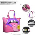 thumbnail image 2 of 22 Inch Oversized Travel Bag Lightweight Canvas Weekender Duffel with Multi Pockets, Slogan Print, 2 of 5