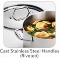 thumbnail image 3 of Tri-Ply Clad Stainless Steel 6-Quart Sauce Pot with Lid, Induction-Ready Pot, Dishwasher-Safe, NSF-Certified, Made in Brazil, 3 of 6