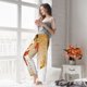 thumbnail image 5 of Fotbe Christmas Snowman Gift Pantalones de Pijama para Mujer, Pantalones de Dormir, Pantalones Pj con Cordón y Bolsillos-3X-Large, 5 of 6