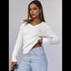 thumbnail image 5 of Suéter de Punto de Larga para Mujer, Jersey Ajustado con Cuello en V, Moda de Otoño, Atuendos Informales de Negocios para Otoño. L, 5 of 10